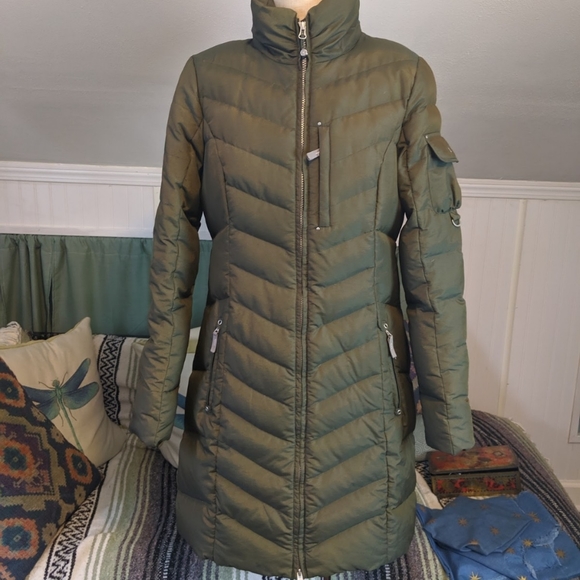 Eddie Bauer/ Sun Valley Down Parka / Green / MT - Picture 4 of 8